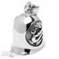 Mobile Preview: Dragon Biker-Bell stainless steel silver polished motorcycle lucky bell gift